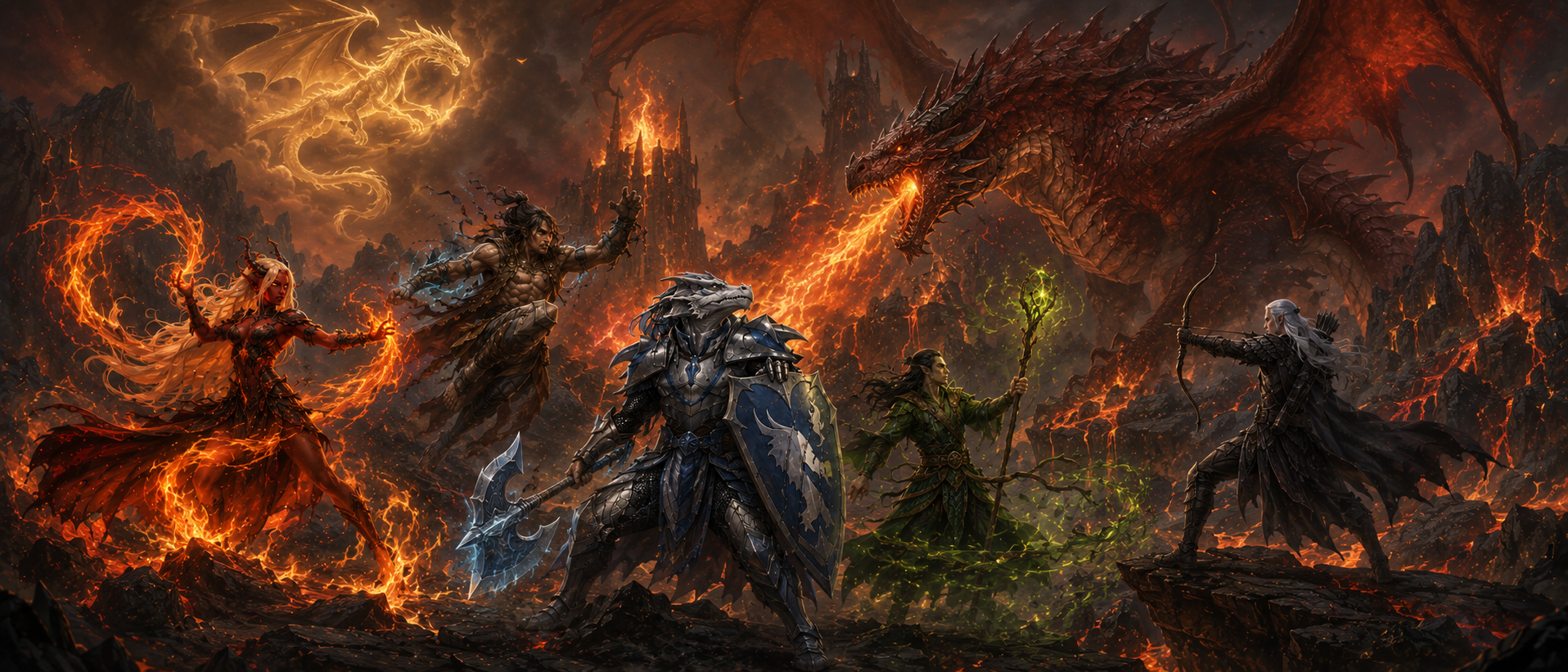 The heroes assault Scourge Firebreath’s volcanic mountain in Part Nine