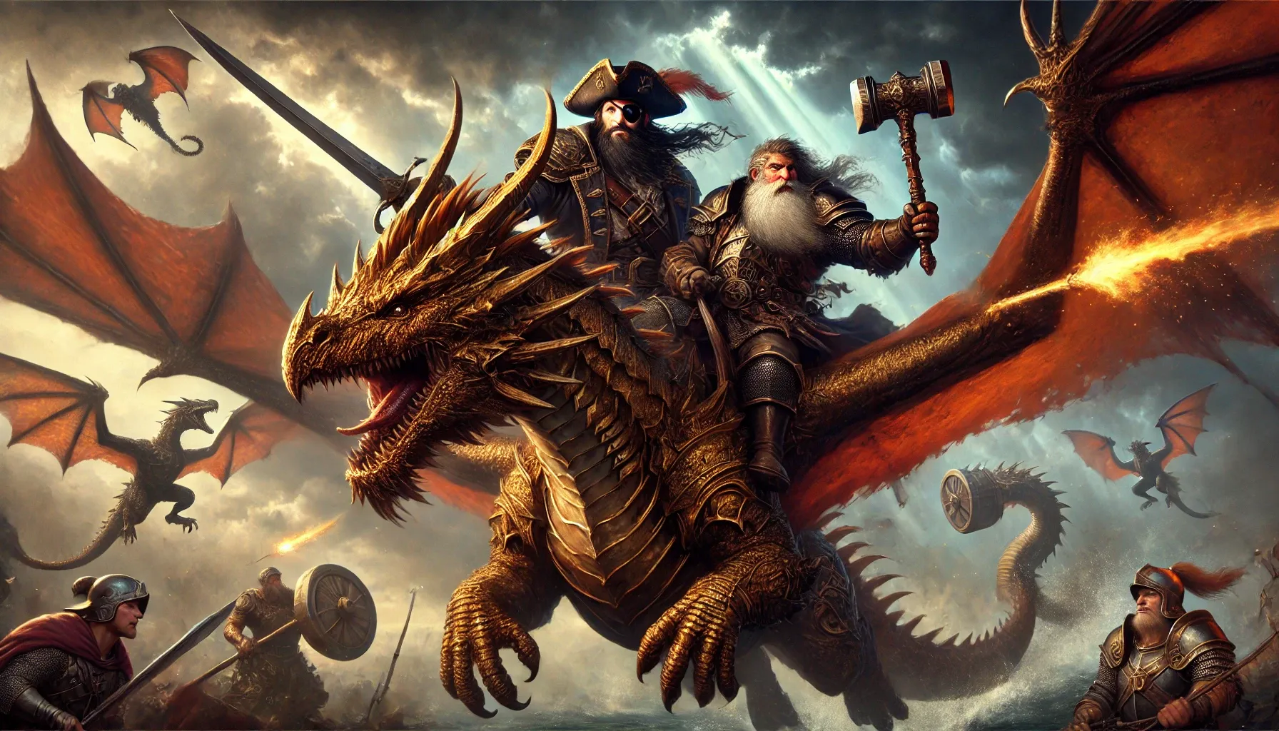 Jandar And Dumak Dragon Scene